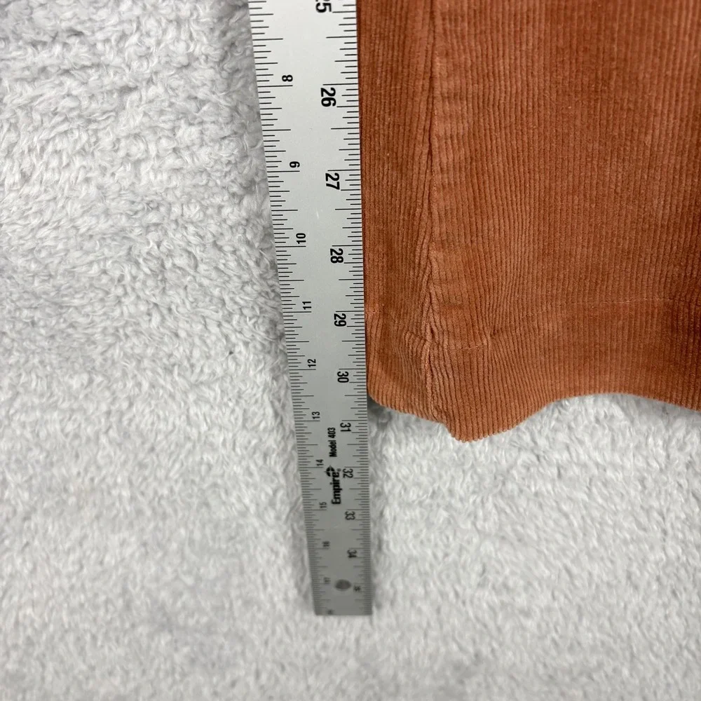 NEW Rolla's Eastcoast Flare Corduroy Pants Sz 25 Cinnamon Rust Orange‎ High Rise